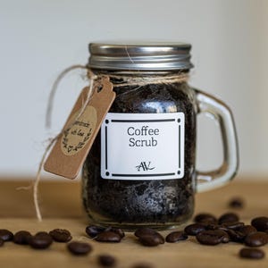 Handcrafted Coffee Sugar Scrub: Natural Exfoliating Spa Treatment