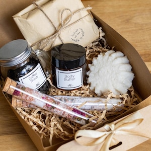 Organic Spa Gift Box for Her Handmade Skincare Natural Beauty Treats