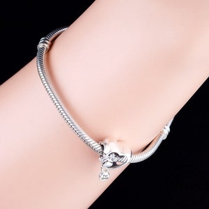 Fur Mom Charm Dog Mom Jewelry Fur Mom Gift Paw Charm Heart Charm 925 Sterling Silver, Fit Pandora Pet Lover Gift image 5