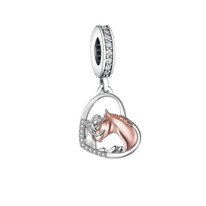 BEEUVIP Charm Anhänger 925 Sterling Silber - Für Armbänder & Ketten