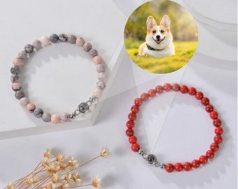 Bracciale per proiezione fotografica, braccialetto fotografico personalizzato, gioielli commemorativi per animali domestici, regalo personalizzato, regali per la perdita di animali domestici, braccialetto fotografico, braccialetto personalizzato