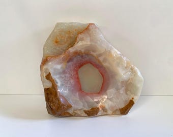 Cenicero/joyero vintage de ónix, decoración de piedra natural
