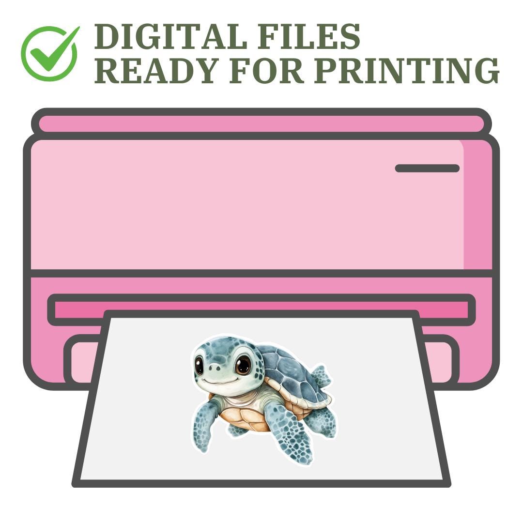 21 Cute Turtle Clipart PNG - Watercolor Turtle Graphic&illustration ...