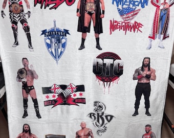 Wrestlers Throw Blanket: Featuring American Nightmare, Cero Miedo, McIntyre, Yeet