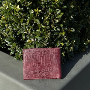Portefeuille de luxe façon crocodile | Similicuir de qualité supérieure, élégant et durable