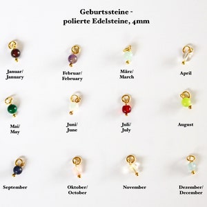 Birthstone Personalized Pendant / NOT to be purchased individually / Add-on / Gemstone Pendant / Pearl Pendant / Personal Birthstone image 2