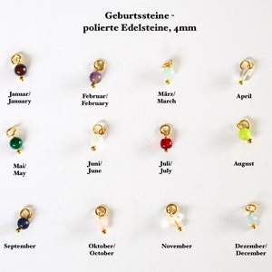 Birthstone personalized pendant as an add-on a pendant with pearl as a personal birthstone