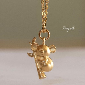 Koala Gold Necklace / Gift for Her / Special Gift / Australia Jewelry / Modern Necklace / Animal Necklace / Minimalist Jewelry