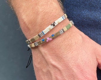 Handgefertigtes Boho Surferarmband oder Festival Schmuck unisex als perfektes Geschenk und einzigartiges Strand Accessoire