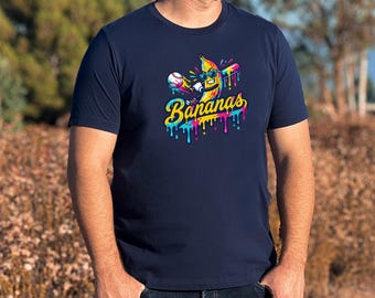 Baseball-T-shirt voor kinderen – Retro Banana Graphic T-shirt, grappig sportshirt