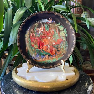 Russian Legends Ludmila, Bradford Exchange Porcelain Art Décor Plate, 1988