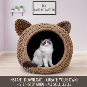 Häkelanleitung für Katzenhöhle (PDF Download)