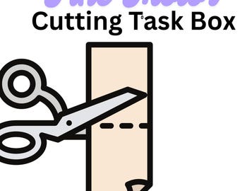 Fine Motor Task Box : Cutting Shapes