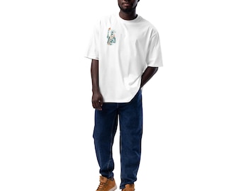 Camiseta Urban Vibe NY Broken Tee, camiseta extragrande de tejido pesado