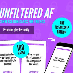 Gesprekskaarten voor vrienden | Diepe gesprekken, Truth or Dare, Icebreaker Game, Party Card Game, Girls Night of Game Night Fun