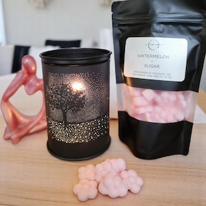 Watermelon Sugar Soy Wax Melts, Handmade Fruity Wax Tarts, Summer Scented Home Fragrance, Melts for Wax Warmer, Eco Friendly Wickless Candle