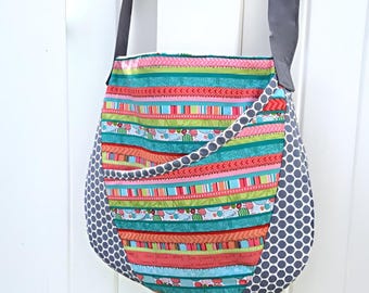 Oval Messenger Bag, Sewing Pattern, pdf, Kaland, Shop bag, instant download, tote patterns, getaway bag, diy, sew, PDF tutorial, beach bag
