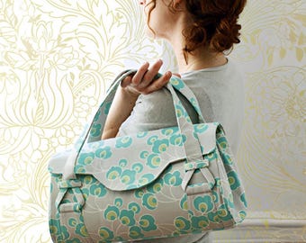 Blossom Handbag, Shoulder Bag, Sewing Pattern, pdf, Kaland, Shop bag, instant download, tote patterns, getaway bag, diy, sew, PDF tutorial