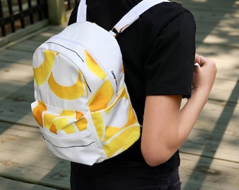 The Mini Backpack, Sewing Pattern, Mini Backpack Sewing Pattern, Cute Small Backpack, Unisex Backpack Tutorial, Small Rucksack, PDF