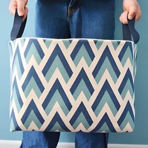 Fabric Basket Bag Tutorial PDF Sewing Pattern, clutch bag, easy sewing pattern, tote patterns, getaway bag, sew, PDF tutorial, DIY, Tote pdf