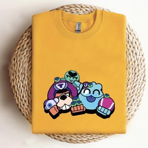 Brawl Stars Character Shirt, Brawl Stars Gamer Shirt, Brawl Stars Darryl Shirt, Brawler Spike Shirt For Kids, Brawl Stars, Brawlstarshoodie