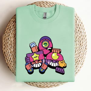 Brawl Stars Character Shirt, Brawl Stars Gamer Shirt, Brawl Stars Darryl Shirt, Brawler Spike Shirt For Kids, Brawl Stars, Brawlstarshoodie