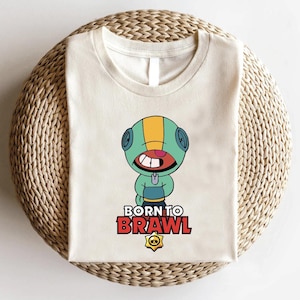 Brawl Stars Character Shirt, Brawl Stars Gamer Shirt, Born to Brawl, Brawl Boy Tshirt, Cool Brawl Stars Gift for Gamers & Fans!