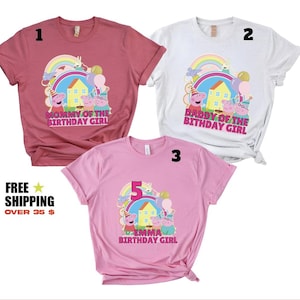Personalized Peppa Pig, Kids Custom Shirt, Kids Peppa Pig Tee, Cozy Children's Shirt, Festive Piglet, Peppa Pig Youth Tee, Peppa Pig Family