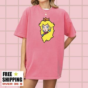 Retro Princess Peach Shirt, Princess Peach Mario Shirt, Feeling Peachy Shirt,Super Mario Birthday Shirt, Birthday Gift For Her