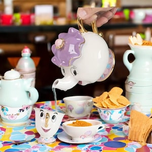 Cute Cartoon Tea Set – Beauty and the Beast Inspired Mrs. Potts  Chip Mug – Home Gift  Collectible