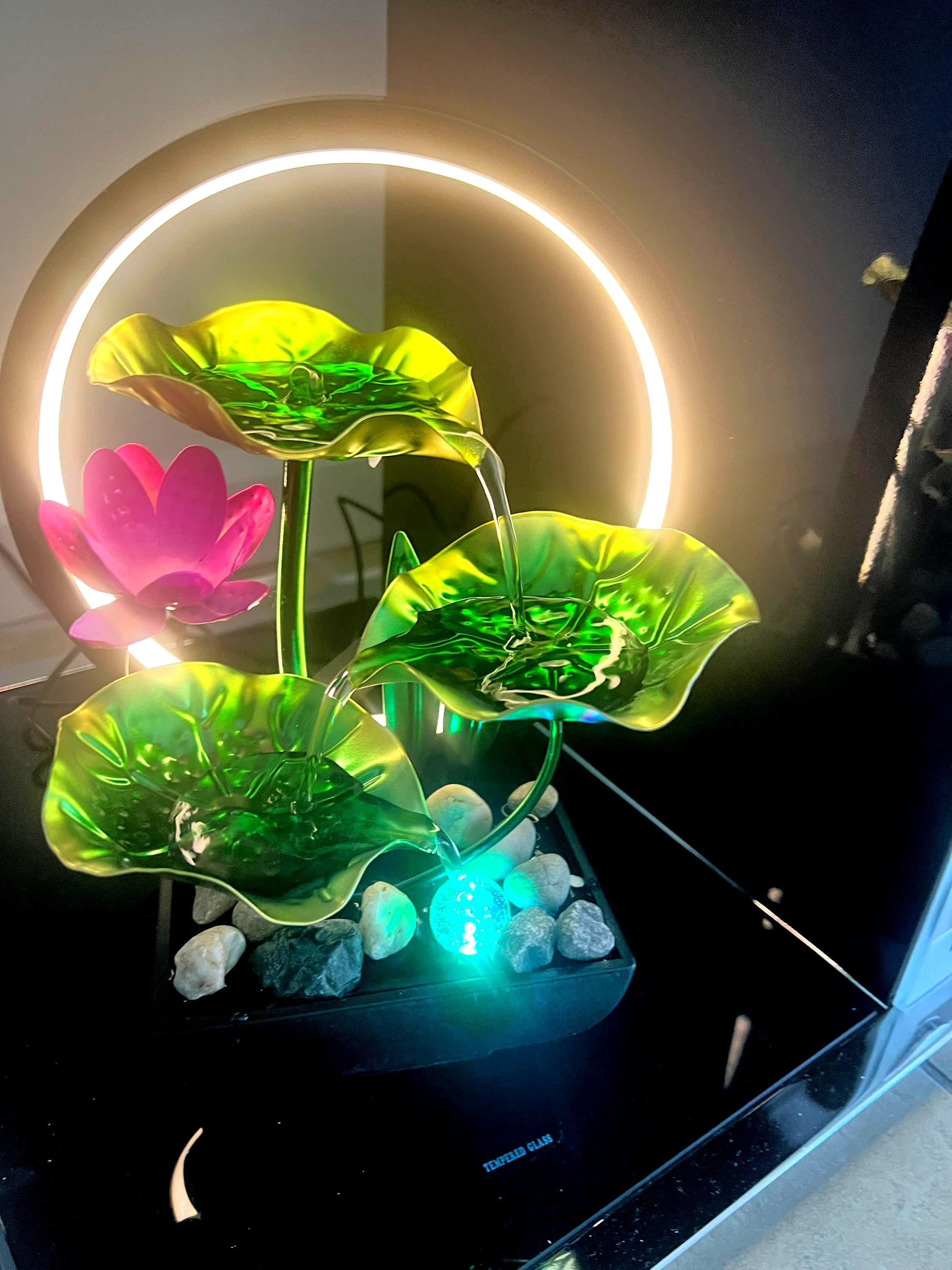 Indoor Tabletop Waterfall Fountain – Relaxing Zen Water Feature, Home Décor & Soothing Sound