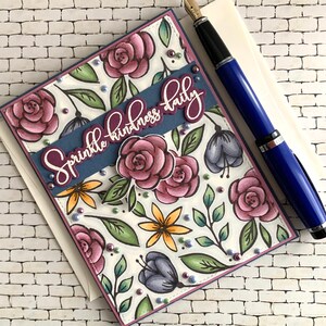 Handmade Kindness Card - Sprinkle Kindness Daily greeting card, everyday card for friend or family, all occasion, blank note card, lovely
