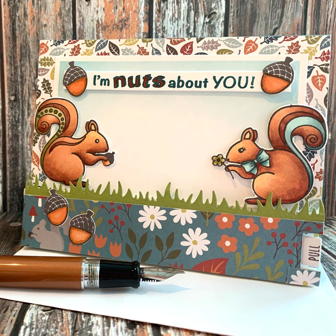 Interactive Squirrel Love Card - I'm Nuts About You - Etsy