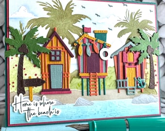 Handmade Beach Lover Card - Summer theme