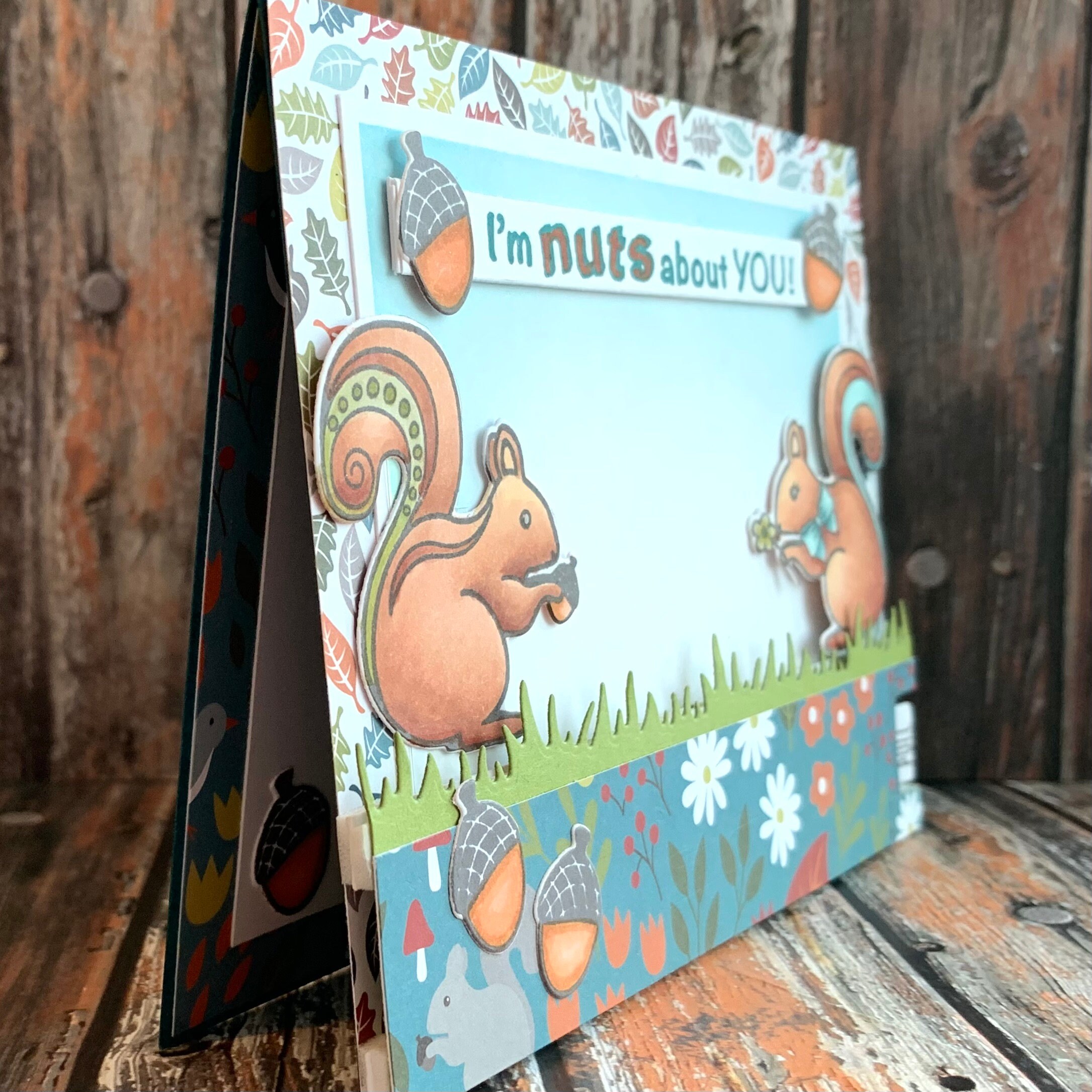 Interactive Squirrel Card I'm Nuts About You, Love Card Featuring ...