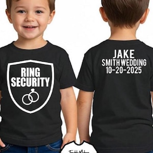 Ring Bearer Shirt, Ring Security Shirt, Ring Bearer gift, Wedding Party Shirts, Wedding Party Gift