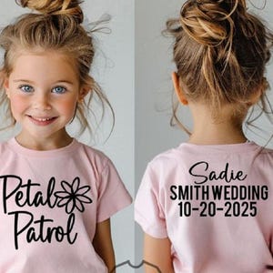 Petal Patrol Shirt, Flower Girl Shirt, Flower Girl gift