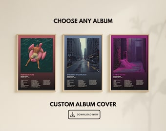 Impresión de portada de álbum personalizada: Póster musical personalizado (descarga digital)