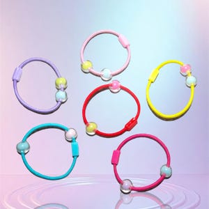 Cute Candy  Colored Small Hair Ties