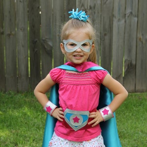 Sparkle PERSONALIZED Girls SUPER HERO Costume Includes Cape - Etsy