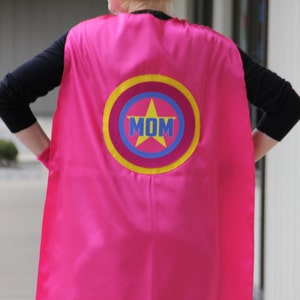 Personalized MOM or DAD SUPERHERO Cape - Adult Super Hero Cape - Ships Fast - Perfect Super Hero Capes for Men and Women