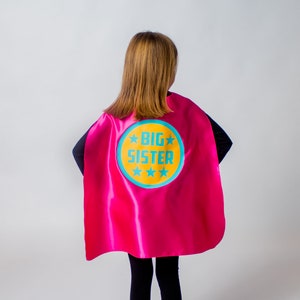 Affordable Big Sister Superhero Cape - Sibling gift - big brother gift - new baby - SHIPS SAME DAY