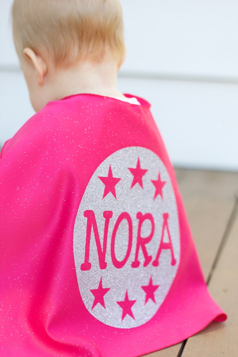 PERSONALIZED Baby SUPERHERO Cape Baby Superhero Costume Lots of color combinations Birthday gift Photo prop Baby Costume image 4