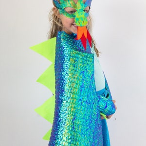 BLACK DRAGON Costume Cape With Scales and Spikes or Green - Etsy