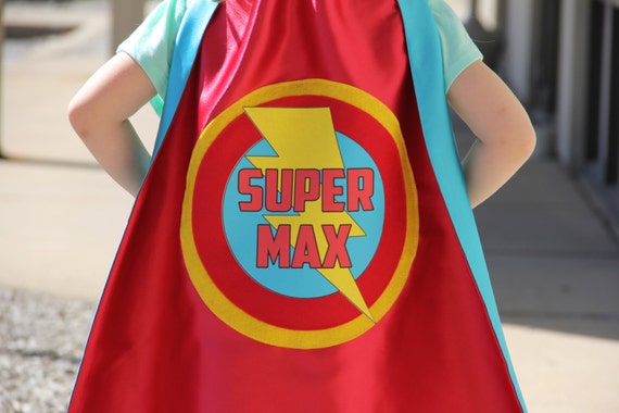 Customized Full Name Cape - fast delivery - PERSONALIZED Kids SUPERHERO CAPE Il_570xn