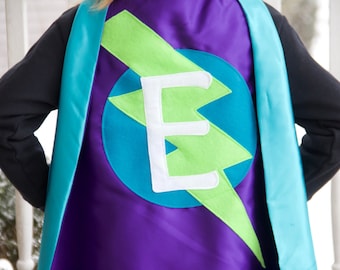 NEW Kids Personalized Superhero Cape - Choose the initial and color - Superkidcapes Original - FAST DELIVERY - Superhero party cape