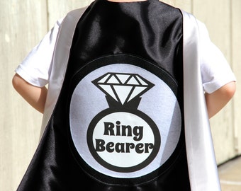 Ring Bearer Gift - Ring Bearer or Flower Girl Cape - Unique Wedding Party Gifts - Customize with favorite colors