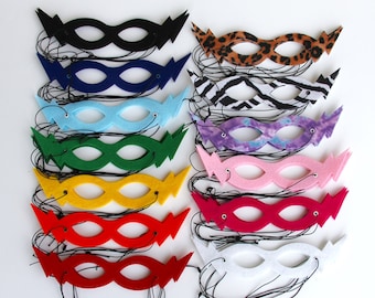 Ready to ship - Best selling Hero Mask - Super hero party favors - Childrens Super Hero Mask - choose from 13 colors - Halloween Mask