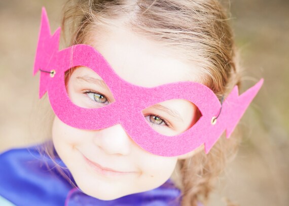Best selling SUPER HERO MASK - 13 colors - one size fits all for kids and adults - lightning bolt masks - super hero party accessory Il_570xn