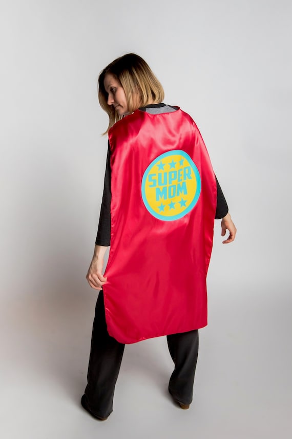 SUPER MOM Superhero Cape | Ready to ship | Ships next day | Adult Superhero Cape | Super Dad Cape | Custom Adult Cape | Mom Cape | Dad Cape Il_570xn